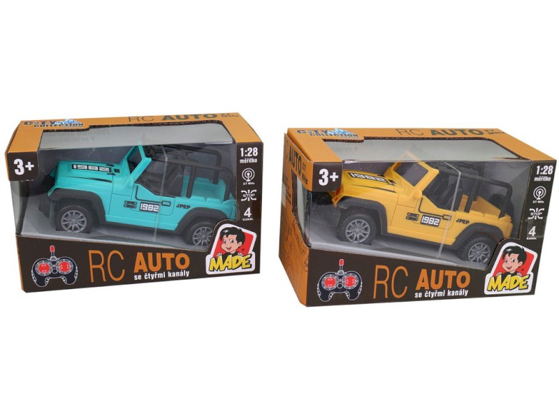 16114 - Auto jeep nadálkové ovládání, 1:28, 15 x 8 x 7,2 cm