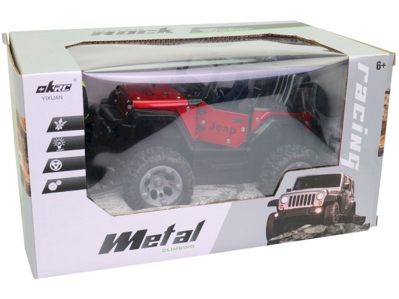 15758 - Jeep na dálkové ovládání, otvírací dveře, 13 x 20 x 12 cm