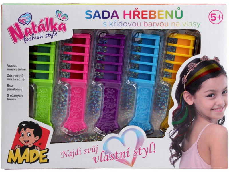 16027 - Barvy na vlasy, hřebeny, 10 cm