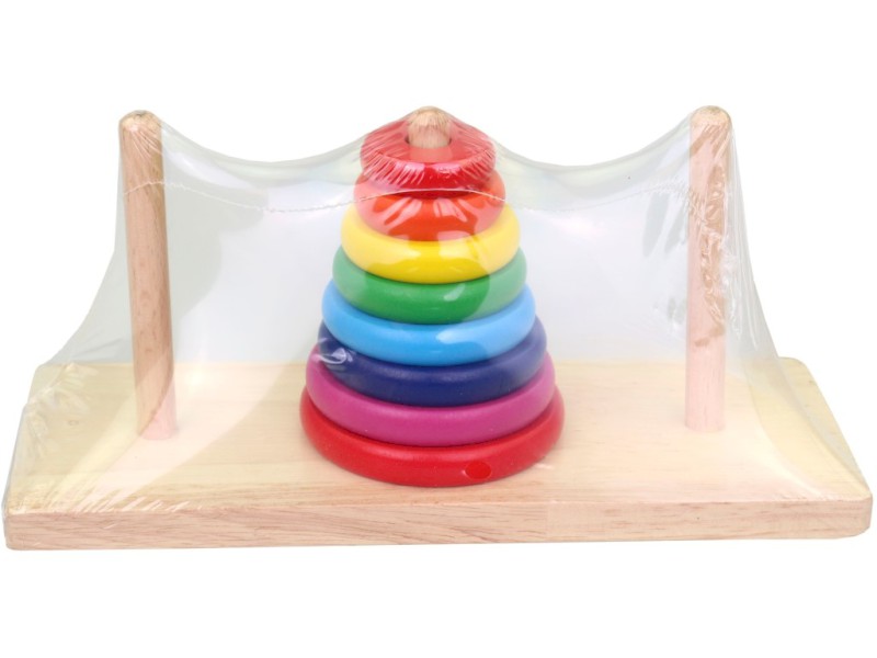 20257 - Dřevěná věž, 21 x 11 x 8 cm