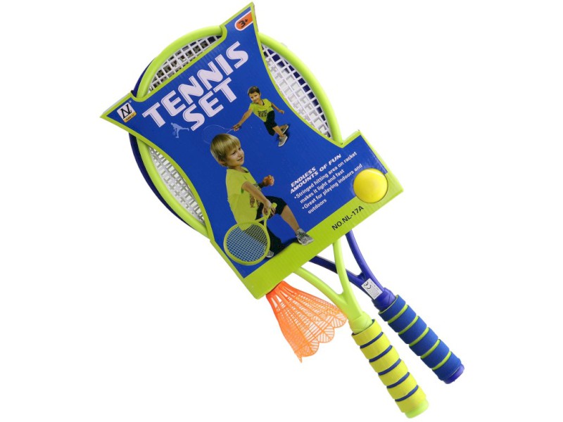 Rakety s míčkem a badmintonovým košíčkem, 56,5 cm