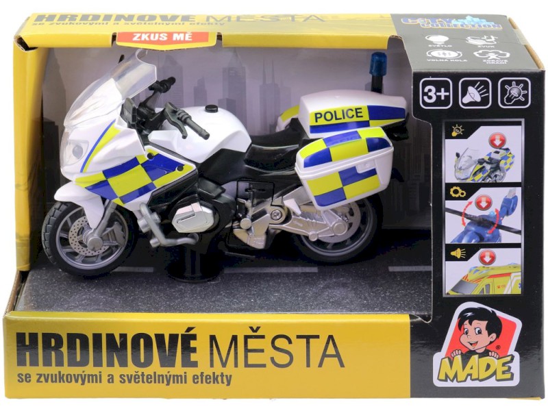 Dětská motorka ambulance a policie– světlo a zvuk Dětská motorka ambulance a policie– světlo a zvuk