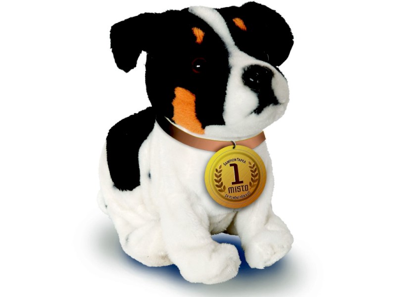 74811 - MaDe pejsek Ťapka 23 cm, černobílý