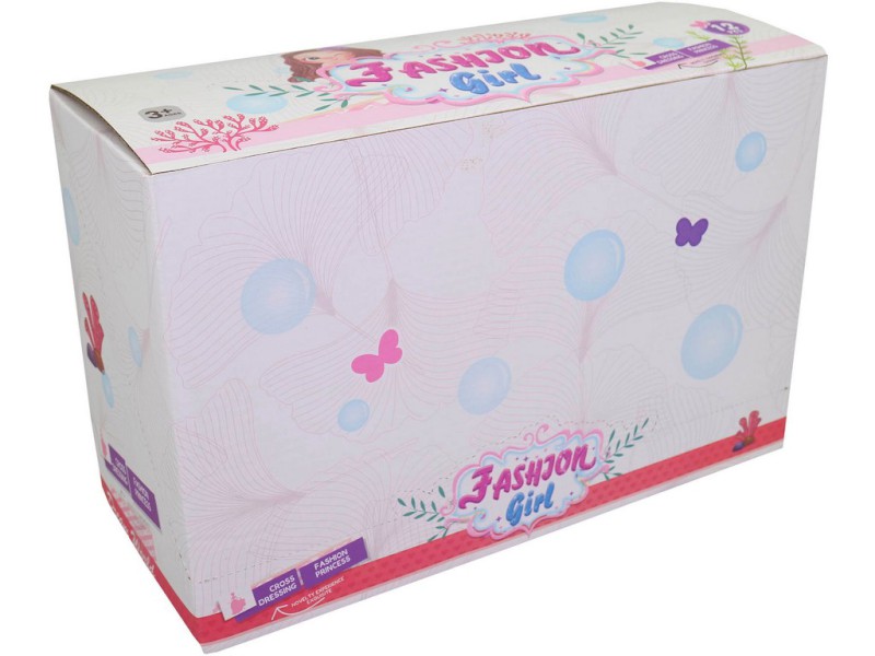 16818 - Panenka, 4 barvy, 12 kusů v boxu, 16 cm