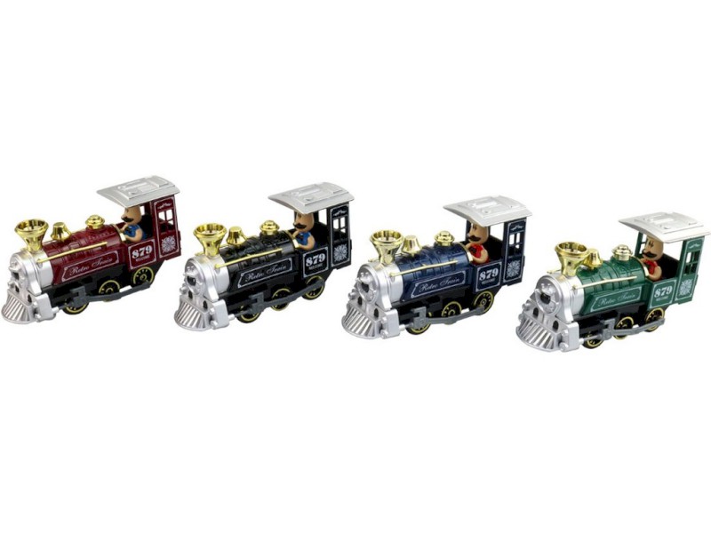 14342 - Lokomotiva  se světlem a zvukem, na baterie   15 x 4,5 x 7,5 cm