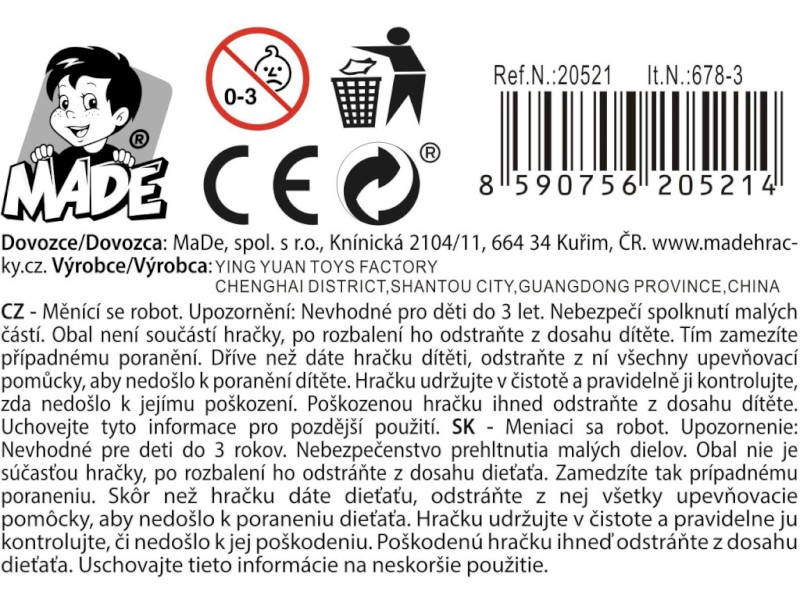 Robot s letounem, 2 druhy