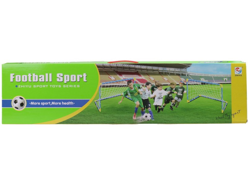 Fotbalový set, 2 branky s míčem a pumpičkou a příslušenstvím