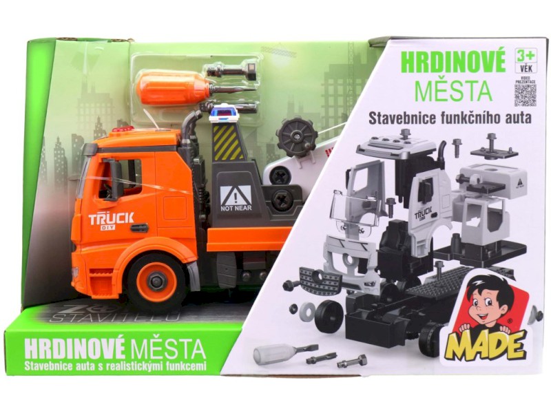 Auto jeřáb, světlo a zvuk, na baterie, 30 cm