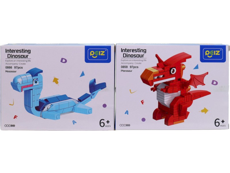 Kostky dinosaurus, 8 ks v display boxu