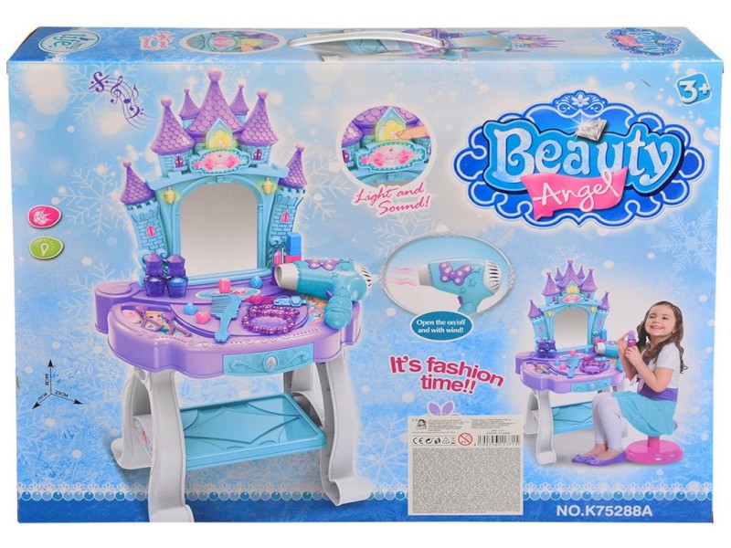 11771 - Kosmetický stolek se zrcadlem a příslušenstvím