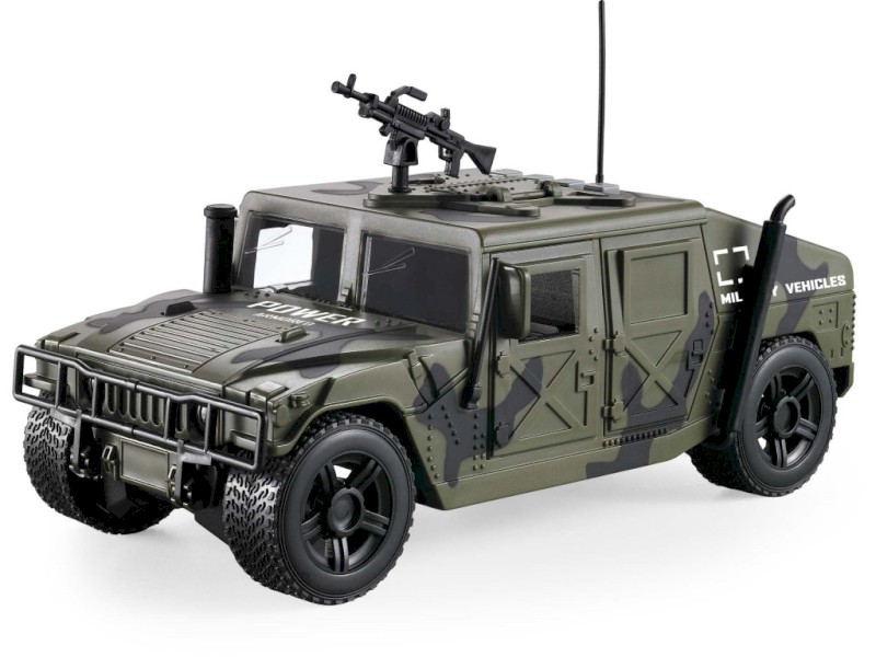 MaDe Vojenské auto se světlem a českým hlasem 24cm