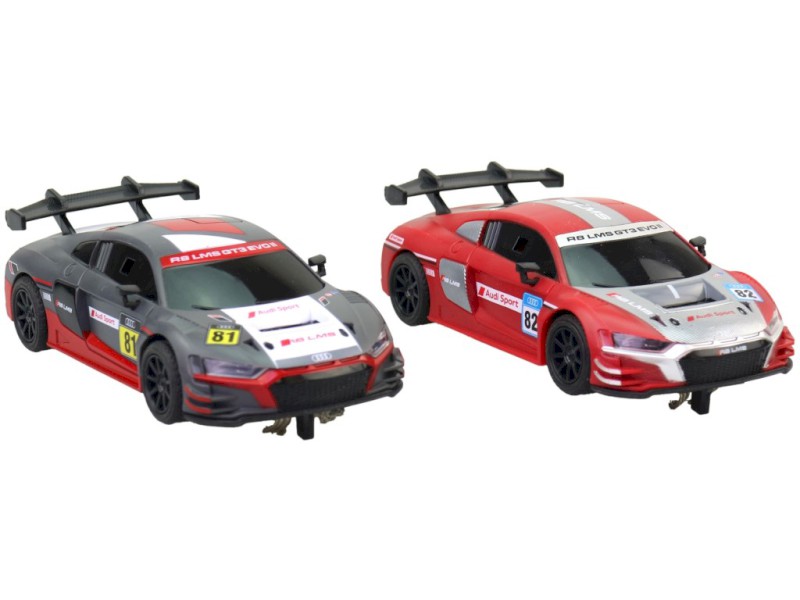 Náhradní autíčka k autodráze s licencí Audi, v sáčku, 2 ks