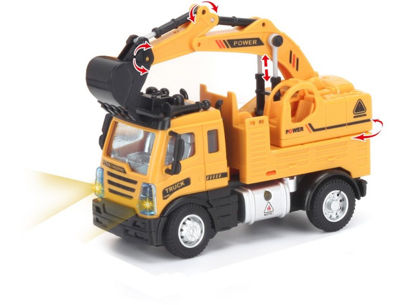 08445 - Bagr na dálkové ovládání, 4 kanál, 13,5 x 6 x 19,5 cm