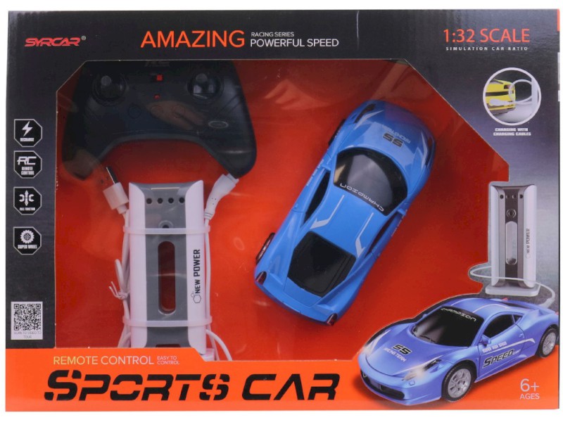 Elektroauto na ovládání, 14,5 cm, vyměnitelná kola, funkce driftování, nabíjecí stanice