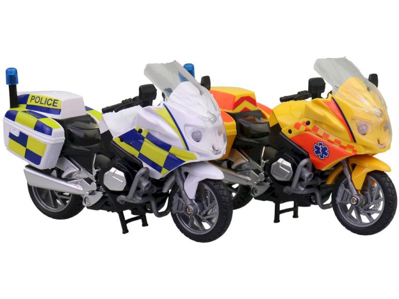 Dětská motorka ambulance a policie– světlo a zvuk Dětská motorka ambulance a policie– světlo a zvuk