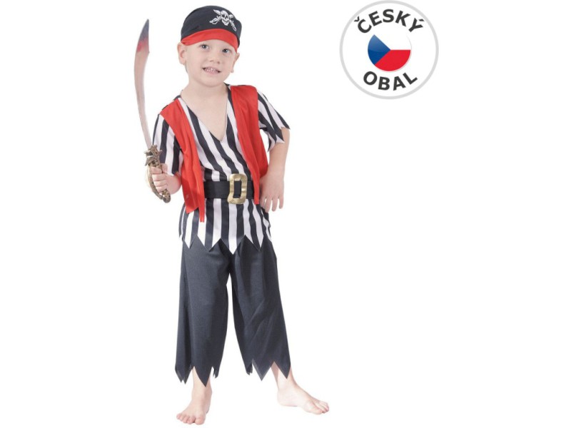 55590 - Kostým na karneval Pirát,92-104cm