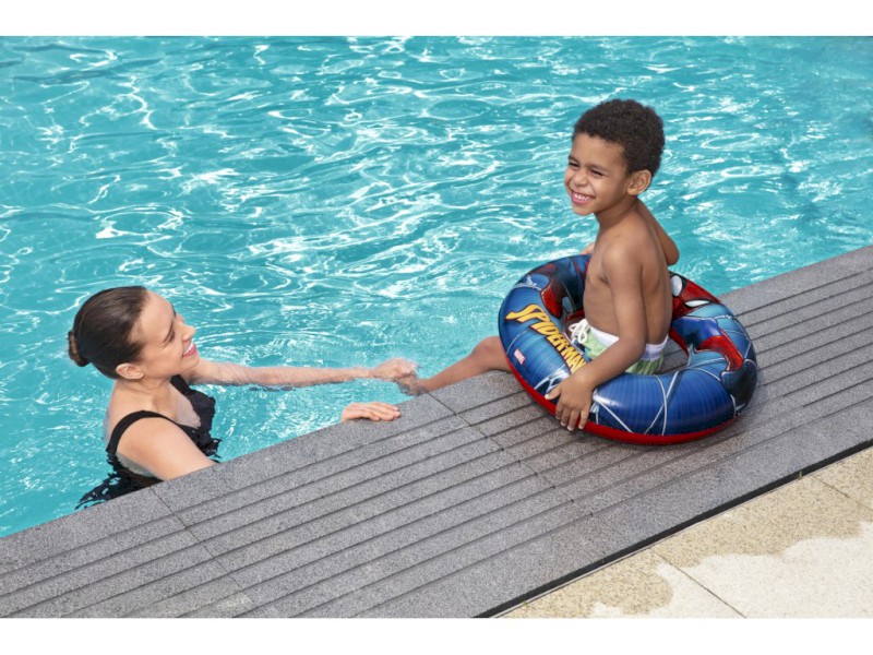 BW98003 - Bestway Nafukovací kruh Spider-Man, 56 cm