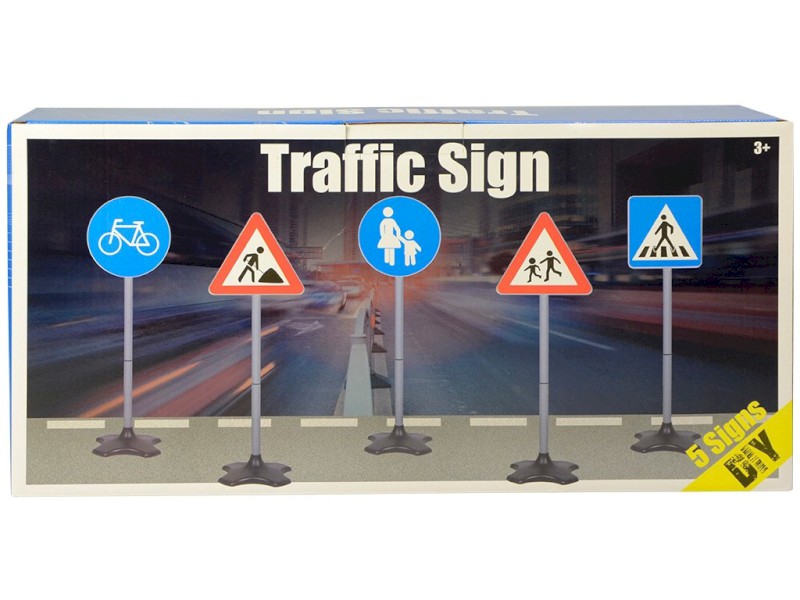 94313 - Dopravní značky 5 ks, 81x21x26cm