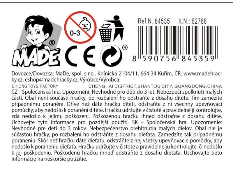 84535 - Hra opičky, 28 cm