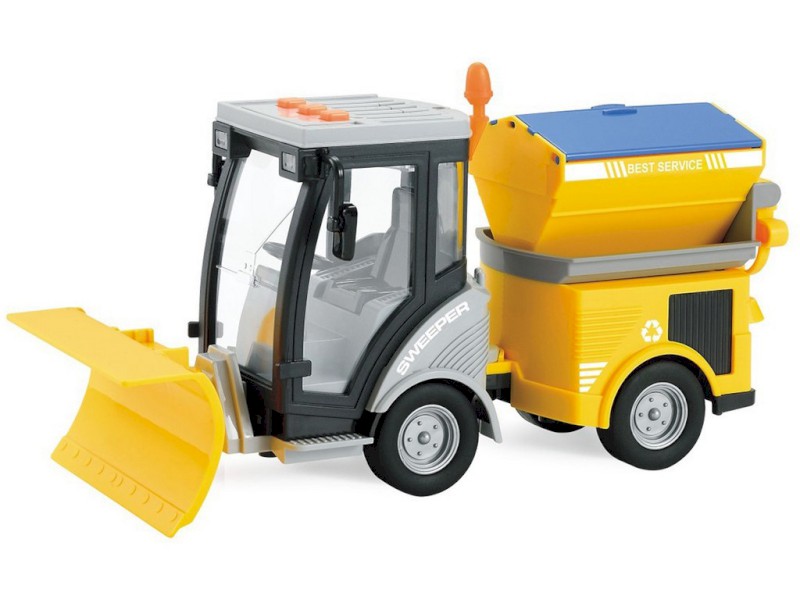 12411 - Odklízecí vůz na setrvačník, se světlem a zvukem, 25 cm