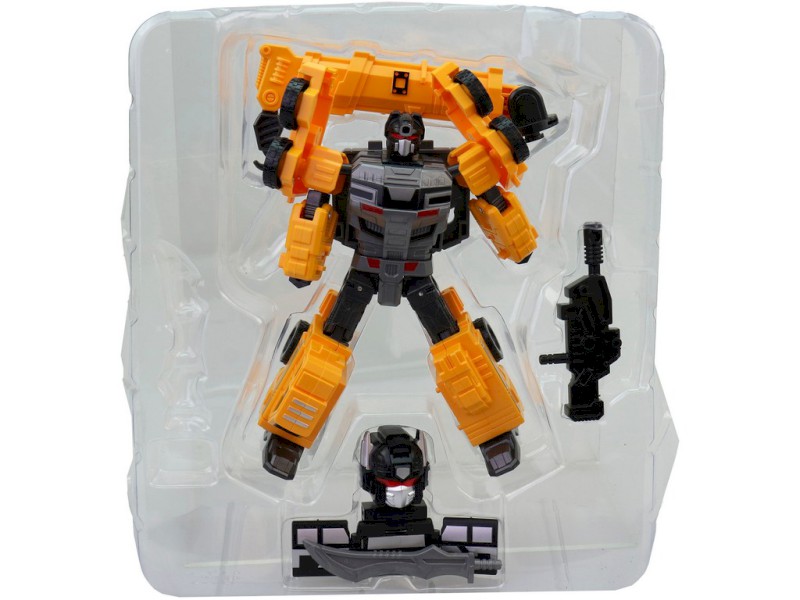 16338 - Robot, transformace, jeřáb, 13 x 6 x 18 cm