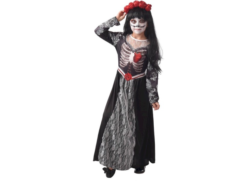 09337 - Šaty na karneval - smrt, 120 - 130 cm