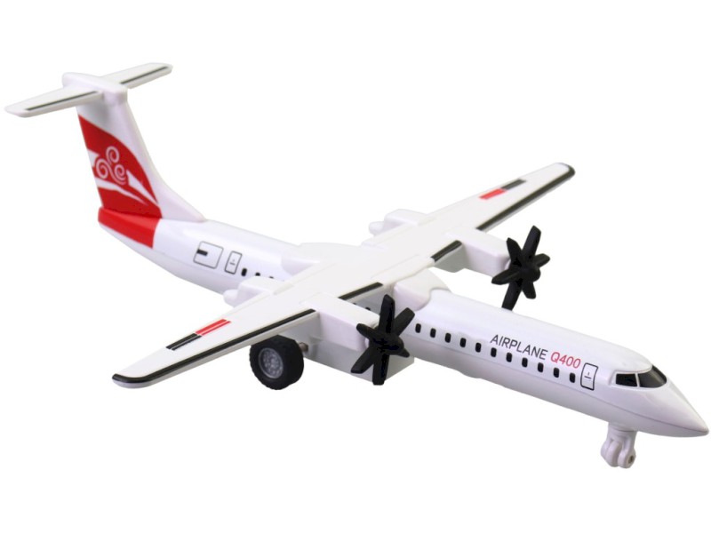 Letadlo kovové, 6 ks v display boxu, 20cm