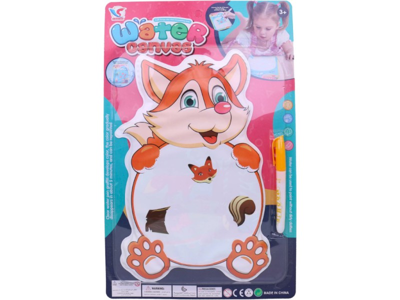 Vodní malování liška, 30 x 21 cm