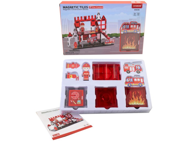 Magnetická stavebnice, 32 x 21 x 5cm