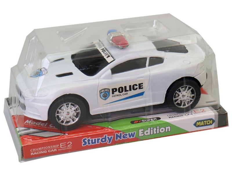 14667 - Auto policejní na setrvačník, 18 x 8,5 x 7,5 cm