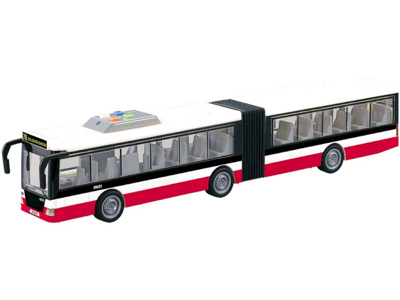 09023 - MaDe Autobus na setrvačník 44 cm, mluví česky, hlásí zastávky, CZ design