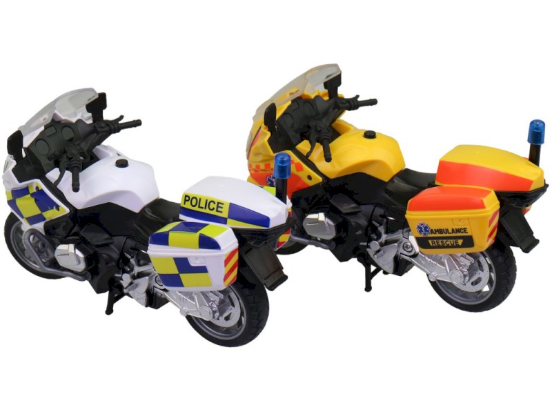Dětská motorka ambulance a policie– světlo a zvuk Dětská motorka ambulance a policie– světlo a zvuk