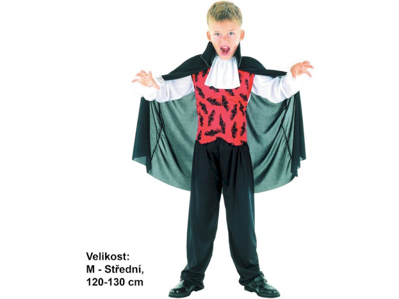55552 - Kostým na karneval - Upír120 - 130 cm