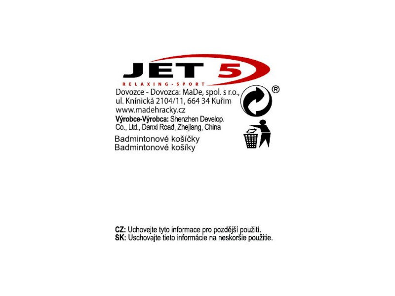 02481 - Košíčky v tubě 6 ks, 21x7cm