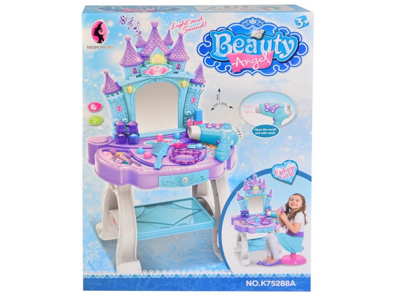 11771 - Kosmetický stolek se zrcadlem a příslušenstvím