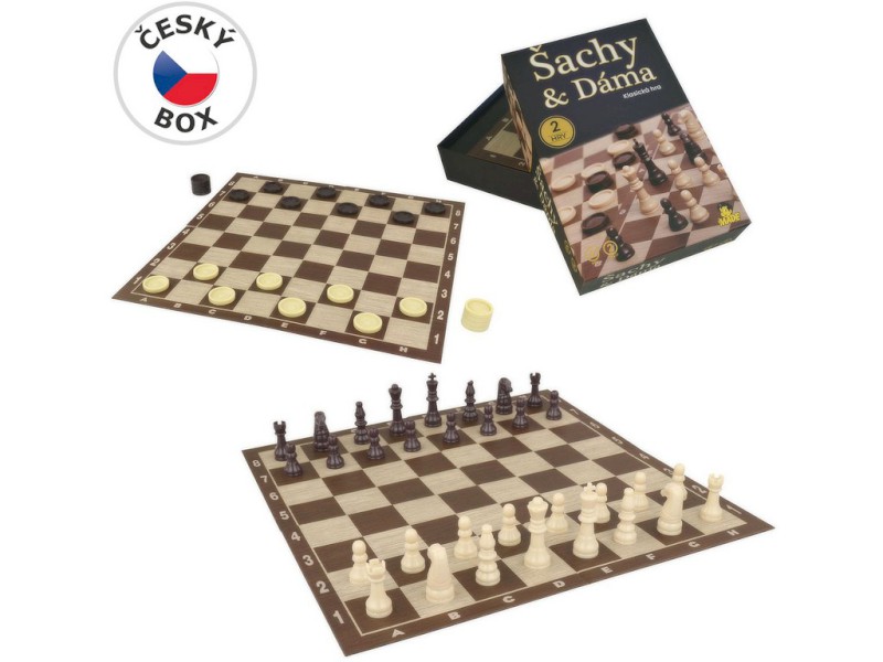 00906 - Šachy-Dáma, 34x34cm, figurka až 5,5cm