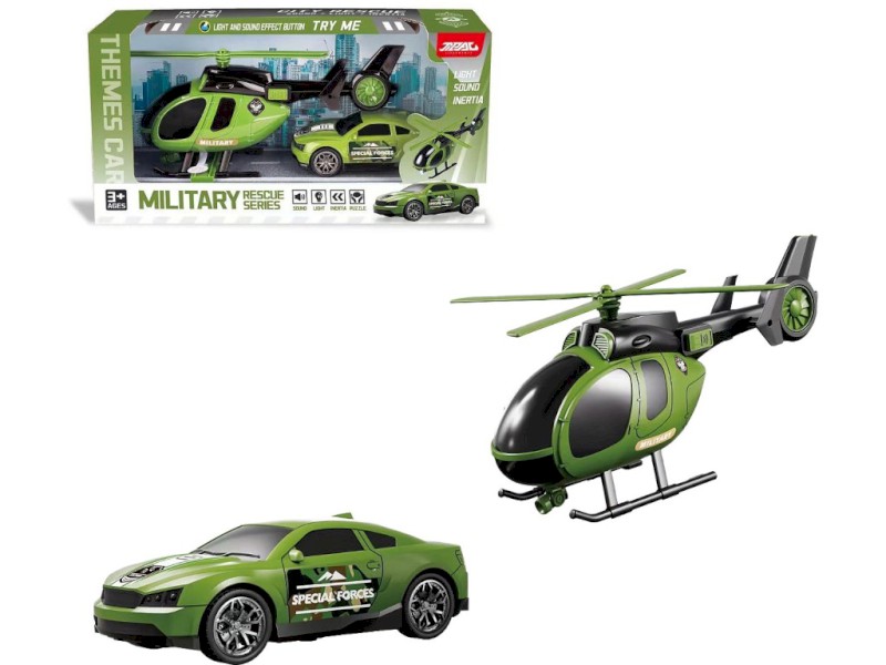 Vojenská sada s bateriemi, 29 x 13 x 11,5cm