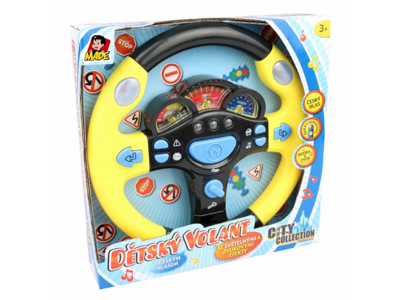 MaDe zvukový volant červená česky mluvící