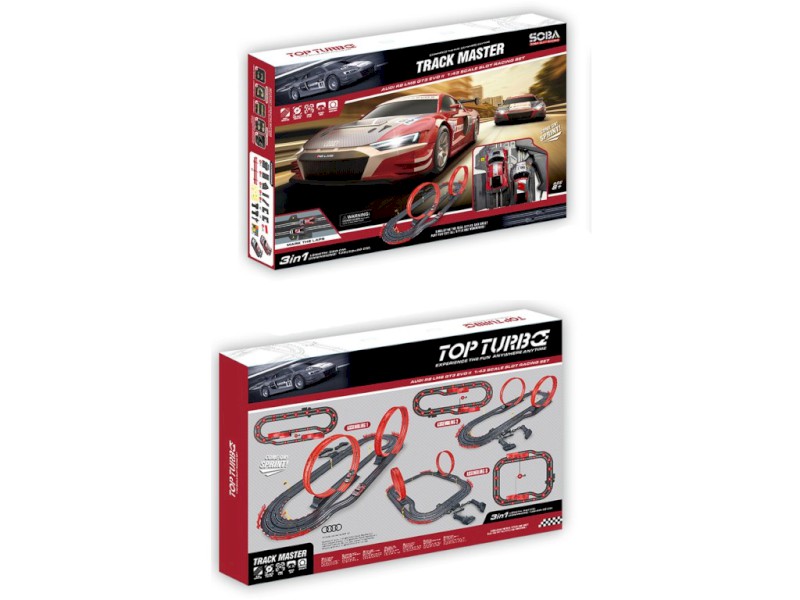 Autodráha s licení Audi, 560 cm, s USB napájecím kabelem