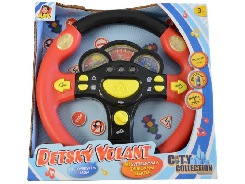 MaDe zvukový volant červená slovenský mluvící