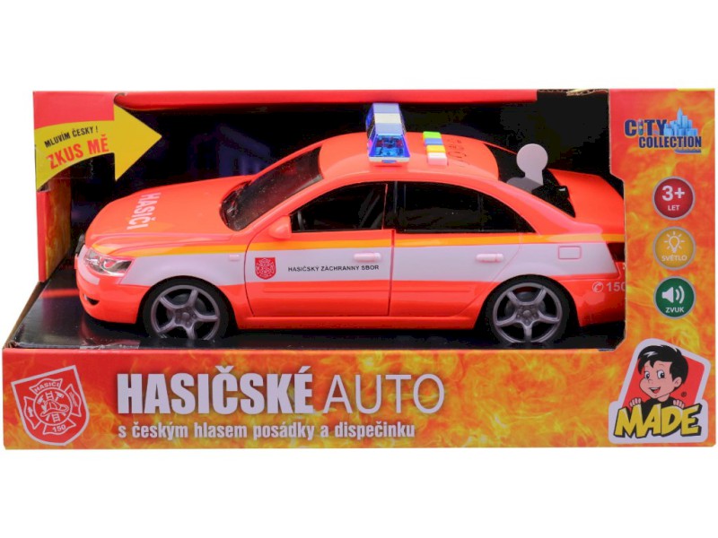 Hasičské osobní auto s českým hlasem, CZ box