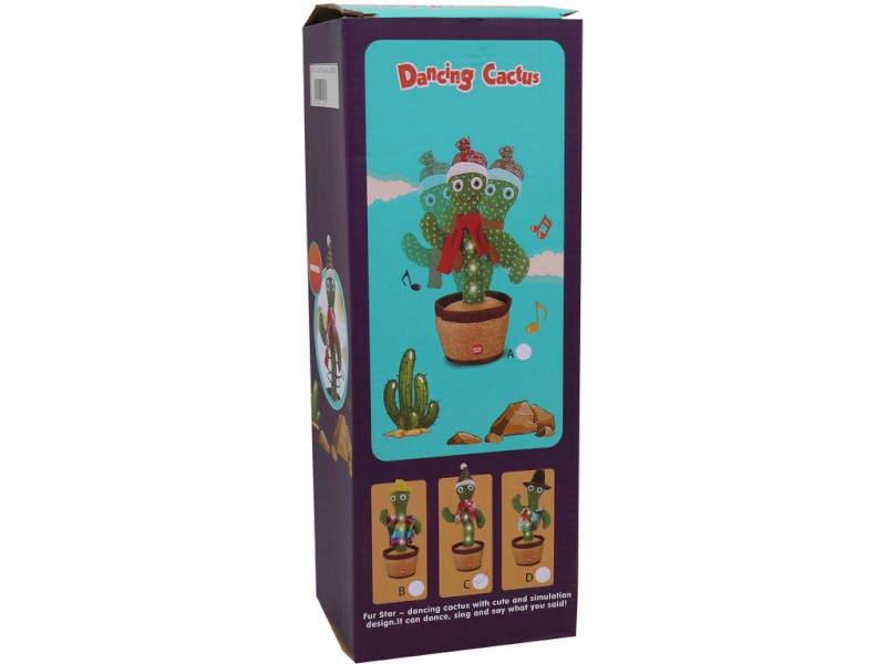 16193 - Kaktus tančící, světlo, 14 x 11 x 31 cm