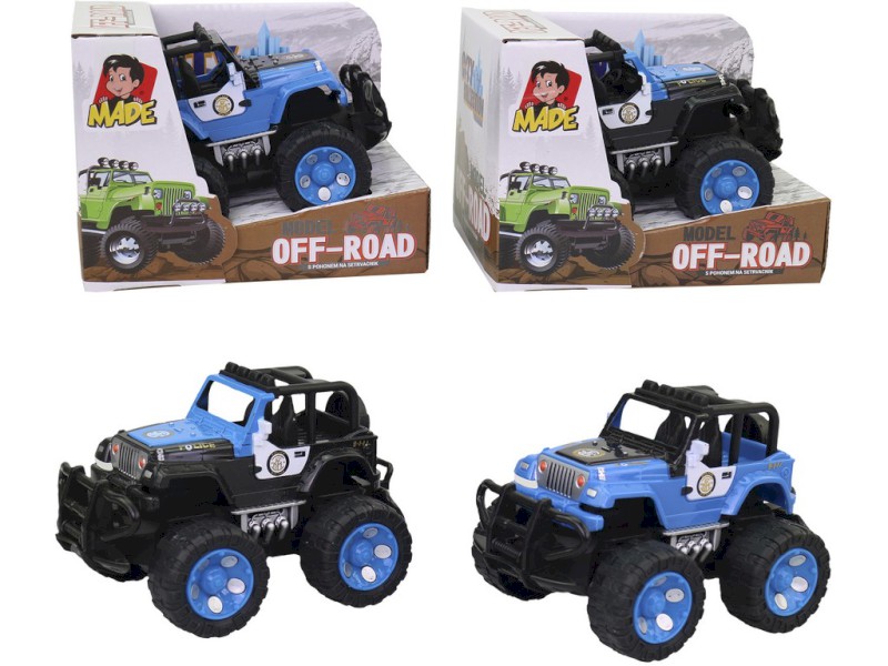 16717 - Auto off - road, policejní, 14 x 9 x 9,5 cm