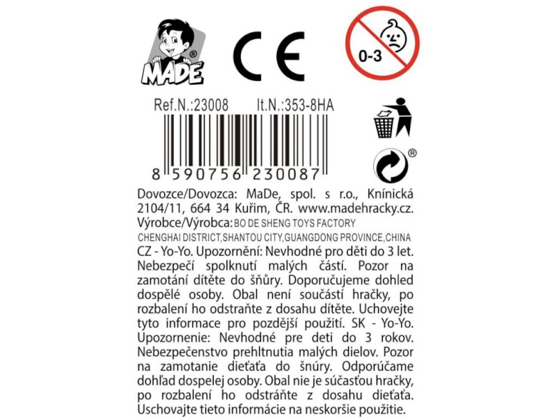 Yo-yo, 6 cm