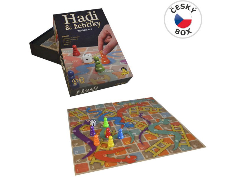 00908 - Hadi a žebříky, 34x34cm, figurka 3cm