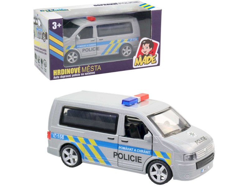 Auto, policejní dodávka, CZ design i box