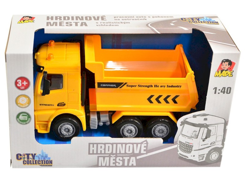 08123 - Auto stavební na setrvačník, 16 cm