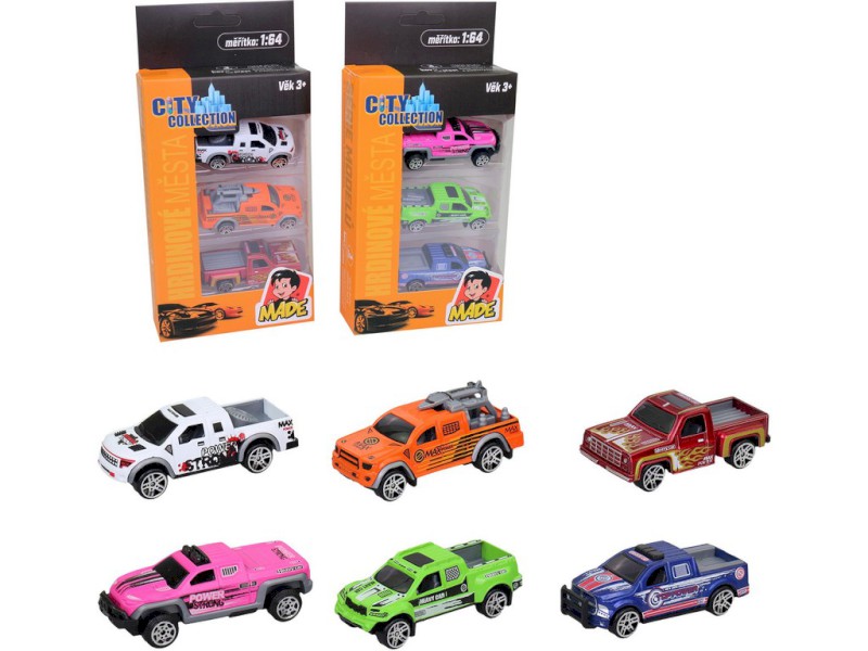 16878 - Auta kovová, nákladní, 2 druhy