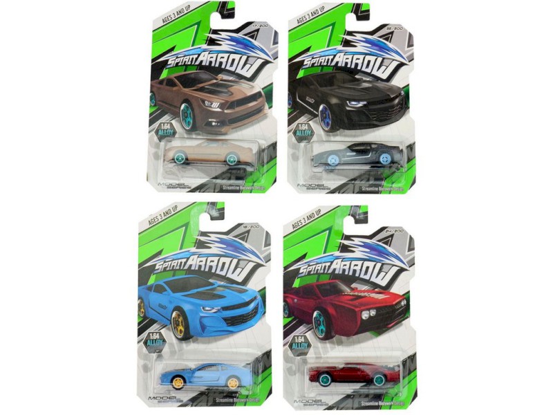 14328 - Auto závodní kovové, 7,3 x 3 x 2,6 cm