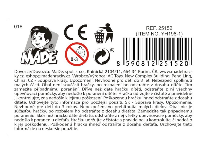 Souprava krásy, 17,2 x 2,7 x 17,2cm